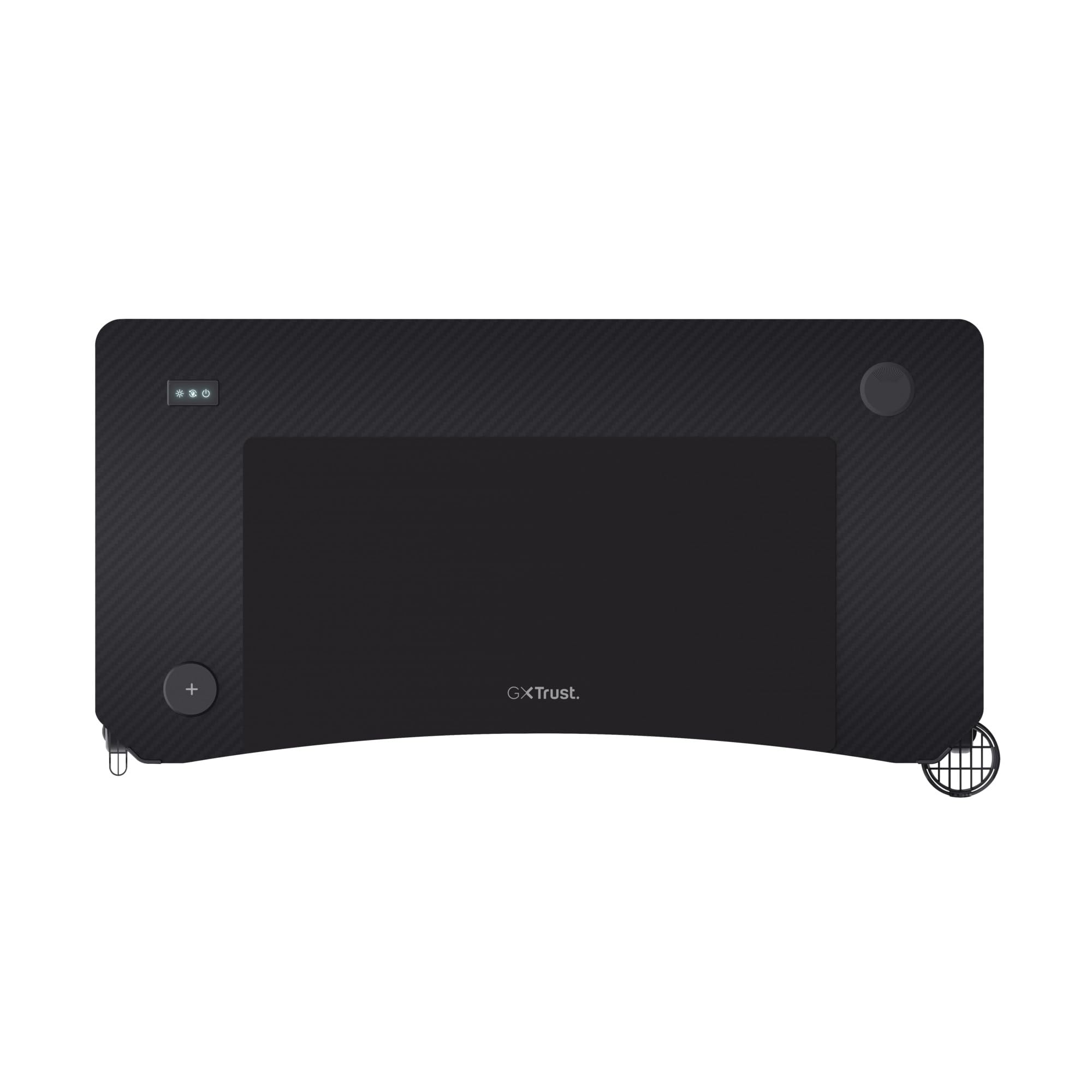 GXTrust Luminus Pro Bureau Gaming 120x60 cm avec LED RGB, Noir