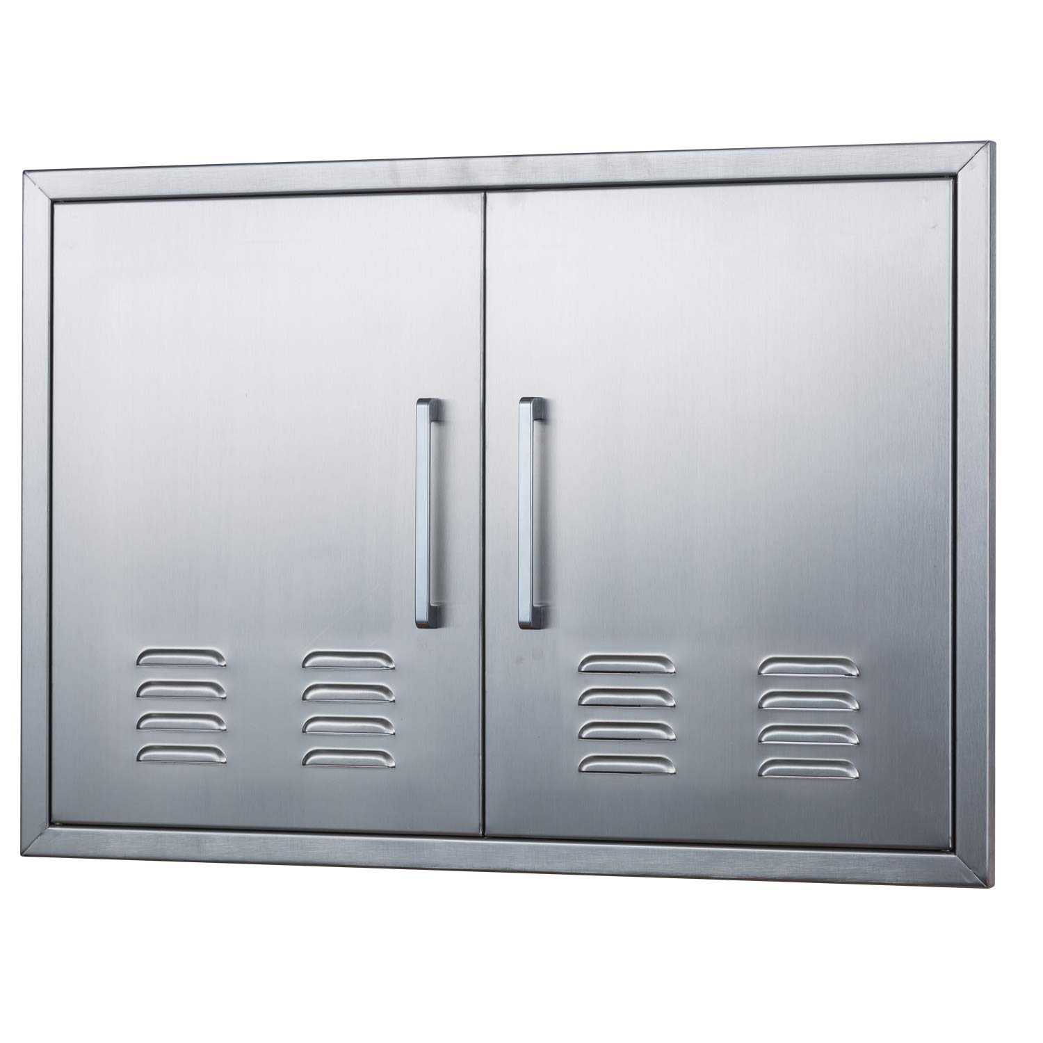 Amazon Com Vented Outdoor Kitchen Doors 30 W X 21 H Stainless Steel Bbq Double Access Door Flush Mount For Outdoor Kitchen And Bbq Island Home Improvement