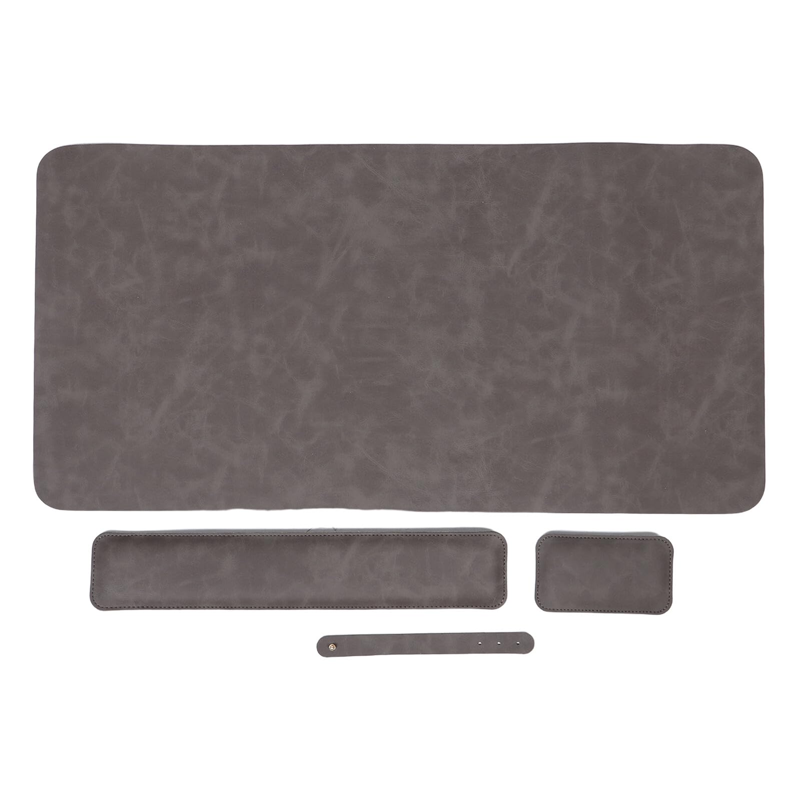 Set Poggiapolsi Ergonomico per Tastiera e Mouse in Memory Foam Tappetino da Scrivania Antiscivolo 70X35 CM Supporto Polso per Lavoro e Gioco Ufficio Colore Grigio Scuro