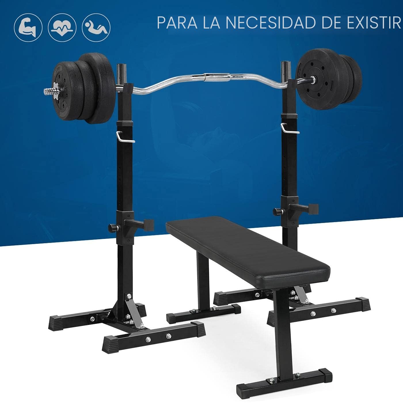 Yaheetech Juego de Mancuernas de 30/25/20kg de Hierro con Placas de 2,5 kg/5 kg para Bodybulding/Mancuernas/brazadas/Sentadillas