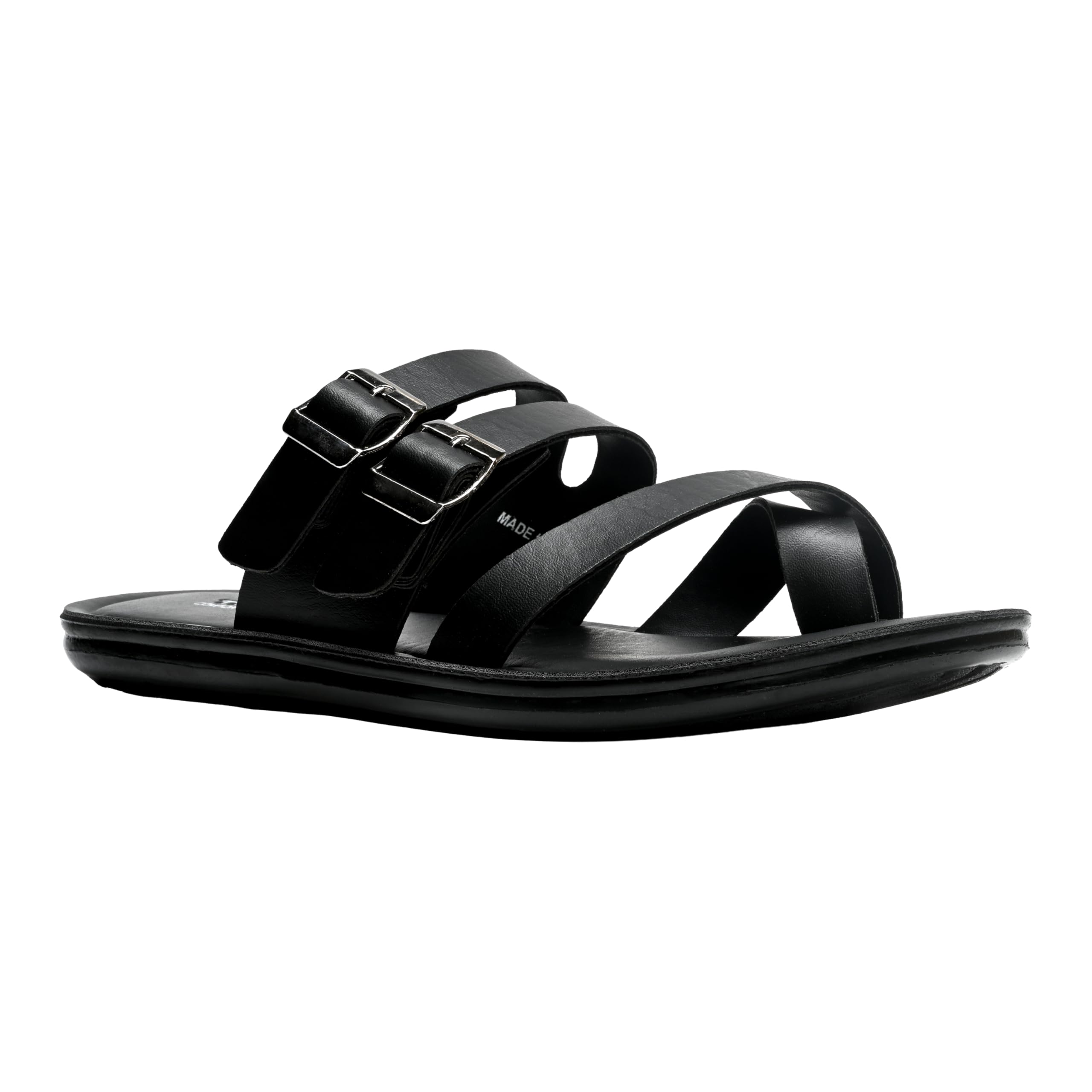 trekiva Men’s Premium Cross-Strap Sandals | Dual Adjustable Buckles, Soft Cushioned Footbed & Durable Anti-Slip Sole | Comfortable for Daily Use | Flexible & Durable | TPG-3070-picture-30