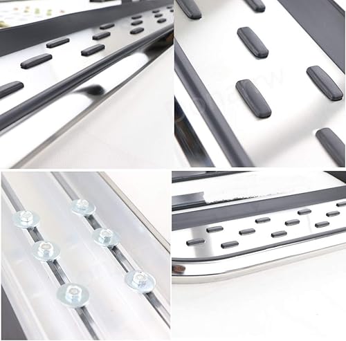 Barras de paso de aluminio para VW Volkswagen Atlas 2018-2023 2024 Estribos laterales Nerf Bar Pedal