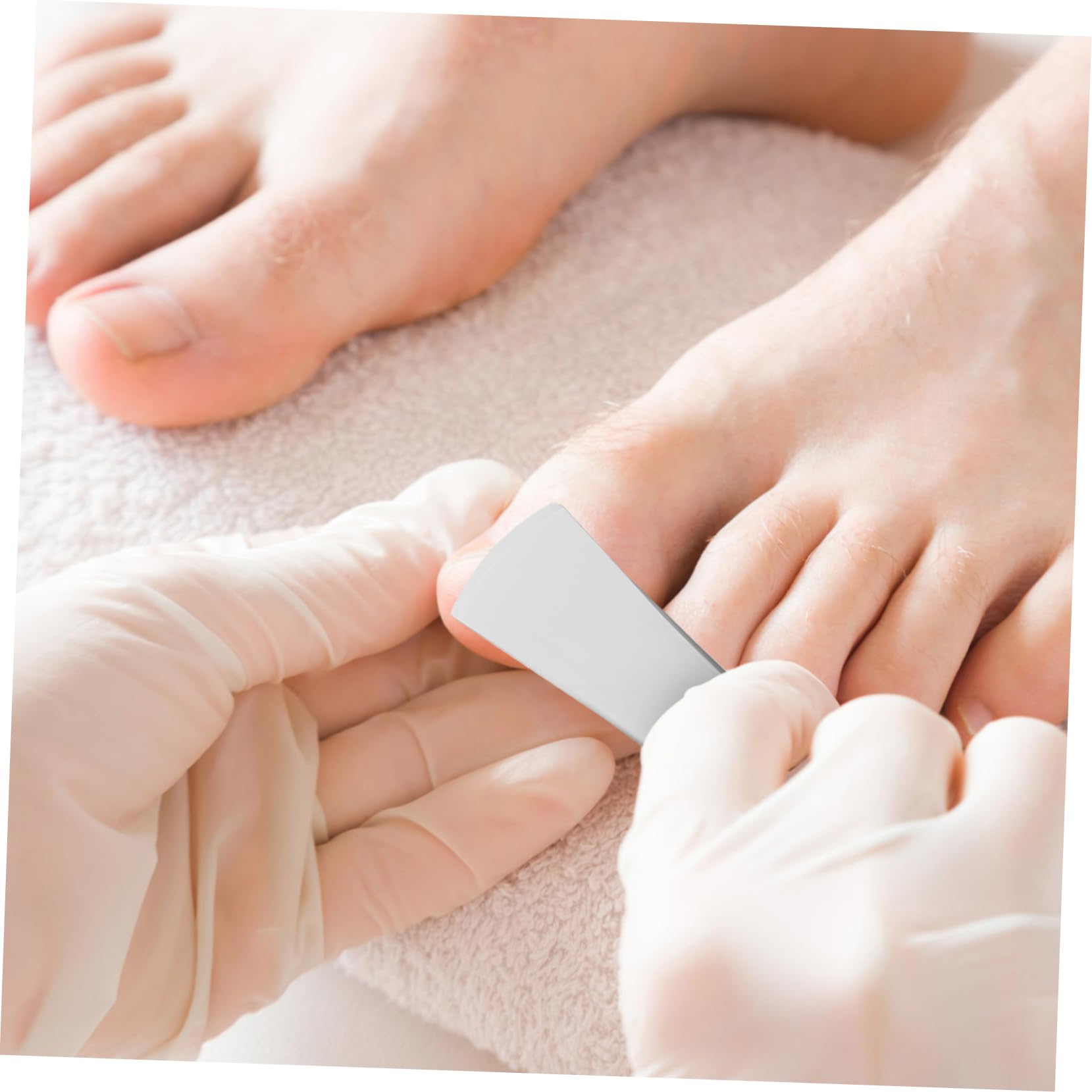 Set Argento di Coltelli per Pedicure 7 Pezzi in Acciaio Inox | Lega ad Alto Manganese e Pu, Uso Professionale e Domestico, per Rimuovere Calli e Pelle Secca