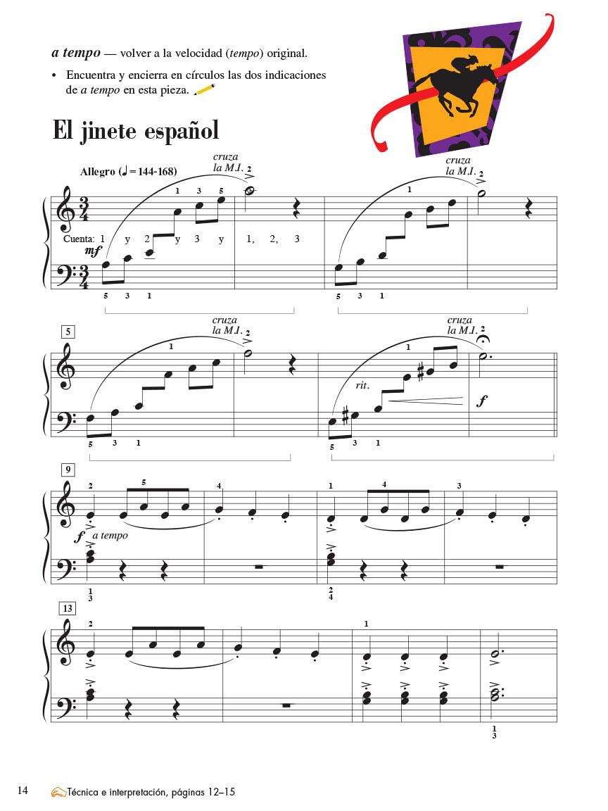 Libro de Lecciones y Teoria, Nivel 4: Faber Spanish Edition Level 4 Lesson & Theory Book