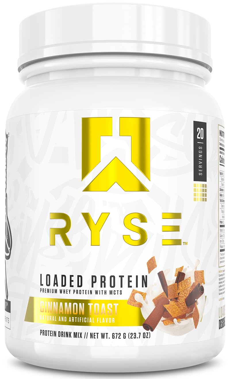 RYSE Loaded Protein Powder - Vanilla Ice Cream - 25g Whey Protein Isolate & Concentrate with Prebiotic Fiber & MCTs - Low Carb, Low Sugar, Digestive-Friendly - 27 Servings / 2 lb Tub — Amazon image 21