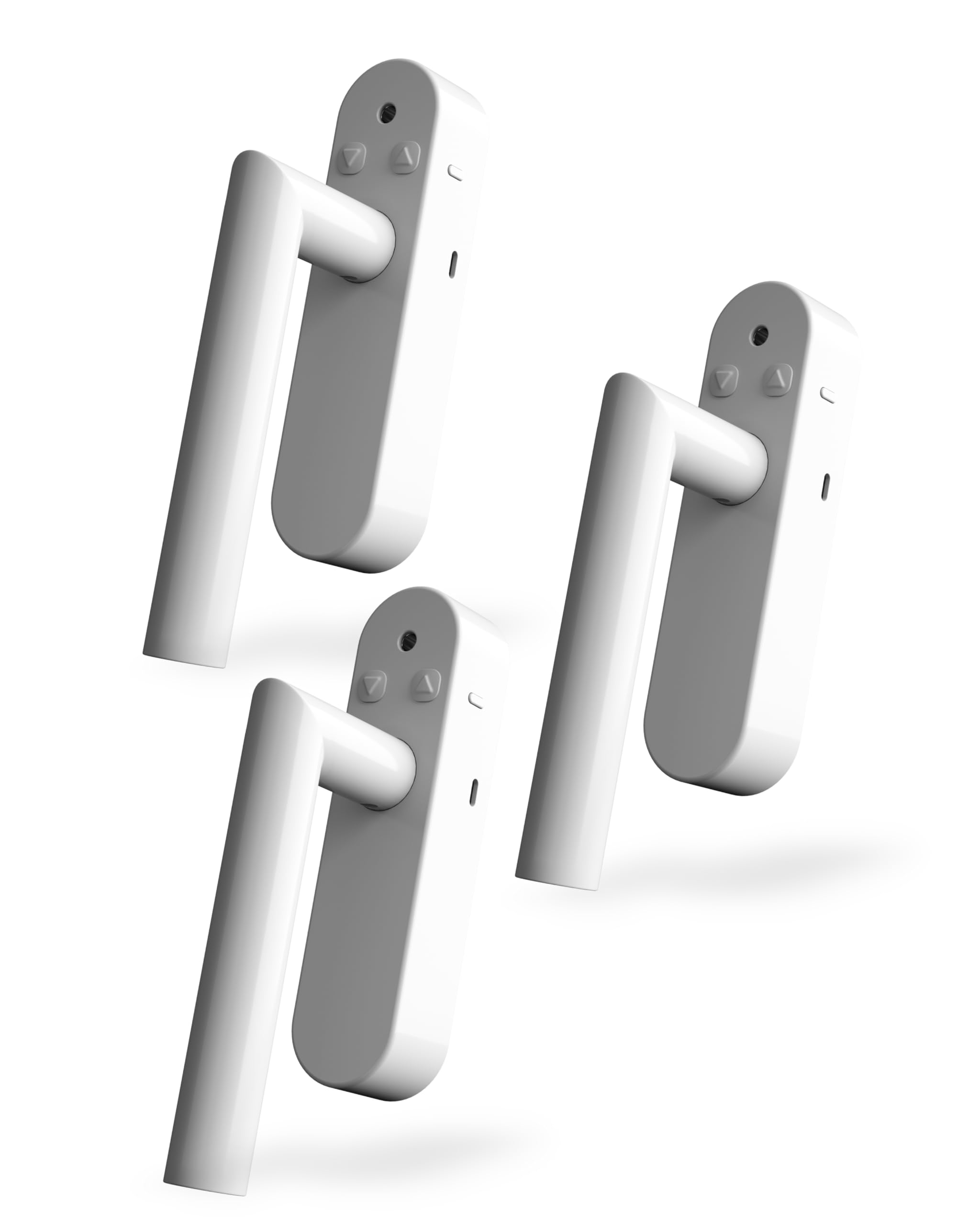 CIRCLE S8 Fenstergriff Premium 3er Set, Alarm Griff für Fenster mit Smart Home Überwachung und Energie, Sicherheit und Komfort Funktionen, Tuya kompatibel, steuerbar mit Smart Life App (Weiß)