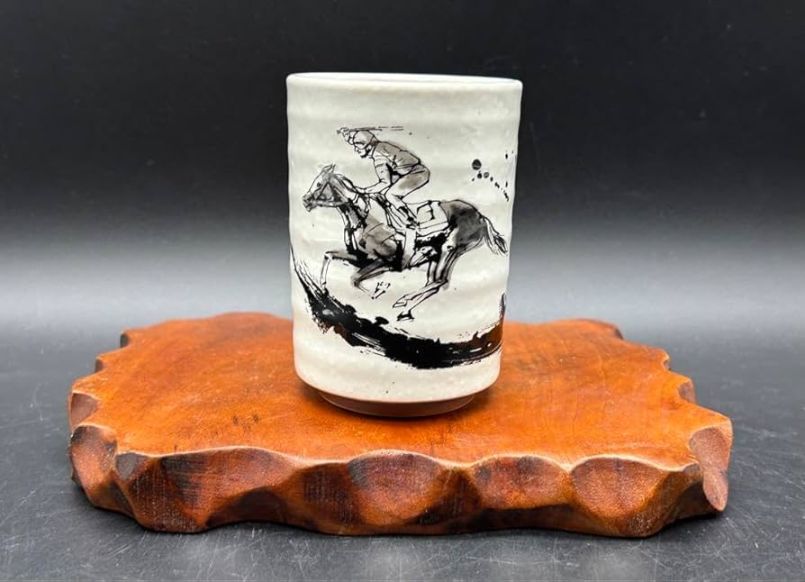 希少 藤井聡太 竜王 祝い！ 湯呑み茶碗 Amazon | 陶器湯呑み竜王戦×JRA コラボ湯呑み東京競馬場当選品