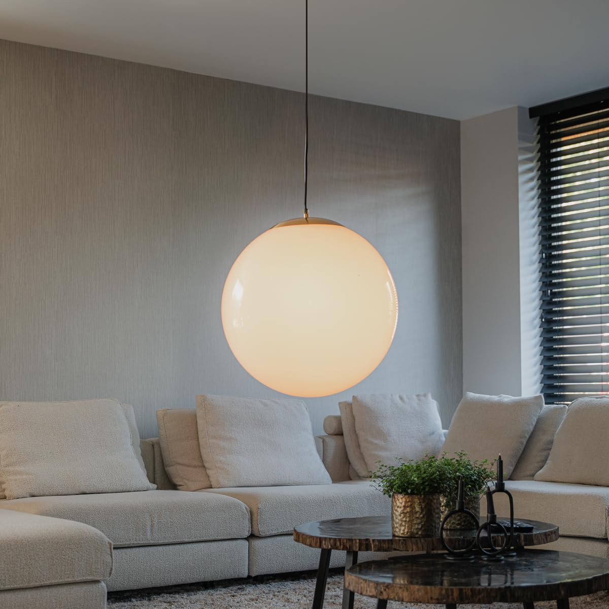 Qazqa Hängelampe Hatch 45 – Braune Rattan Pendelleuchte, E27, Für Wohnzimmer & Schlafzimmer, Landhaus-Stil