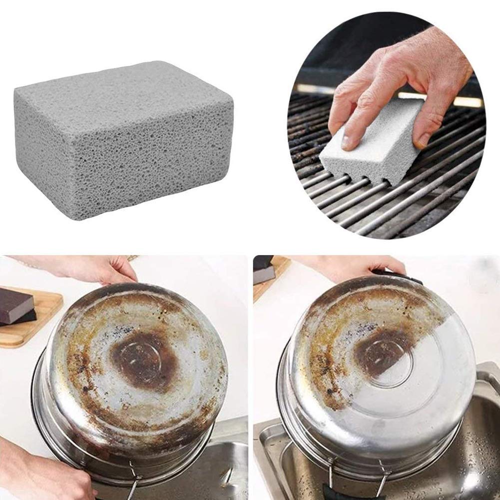 Grill Nettoyage Pierre crêpière Brique Barbecue Ponce Grattoir Brosse 4PCS