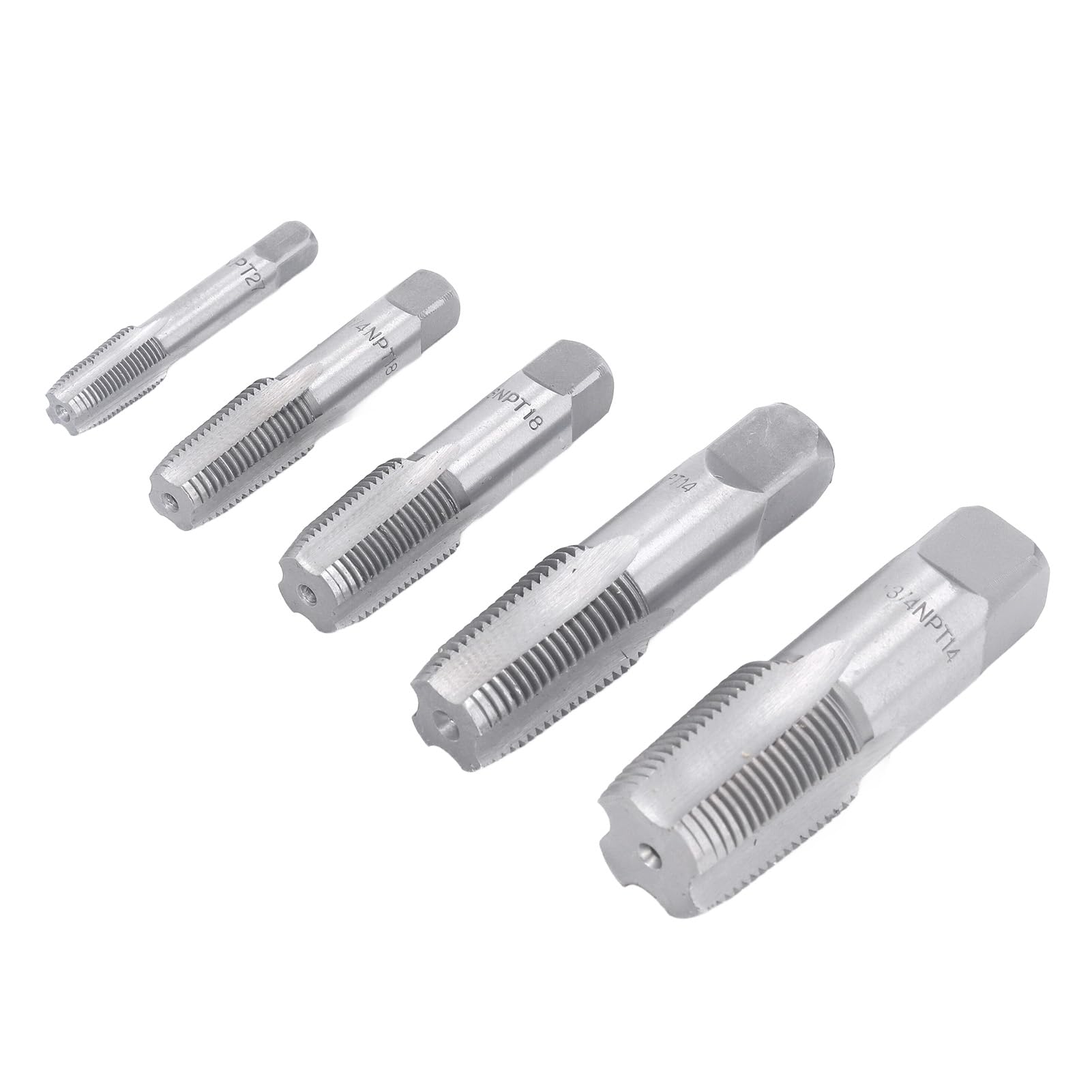Ensemble de Robinets de Tuyau NPT 5 Pièces Ensemble de Filetage de Plomberie en Acier au Carbone avec étui de Rangement lot de 5 tarauds de tuyauterre npt Pipe Maschi a tubo