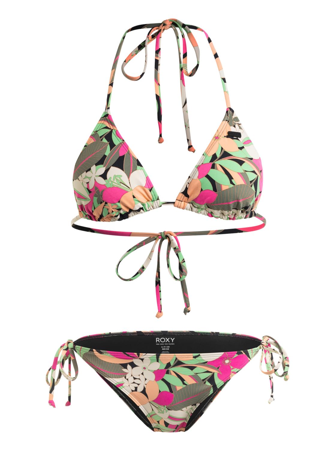 Roxy Printed Beach Classics - Conjunto de Bikini Triangular para Mujer