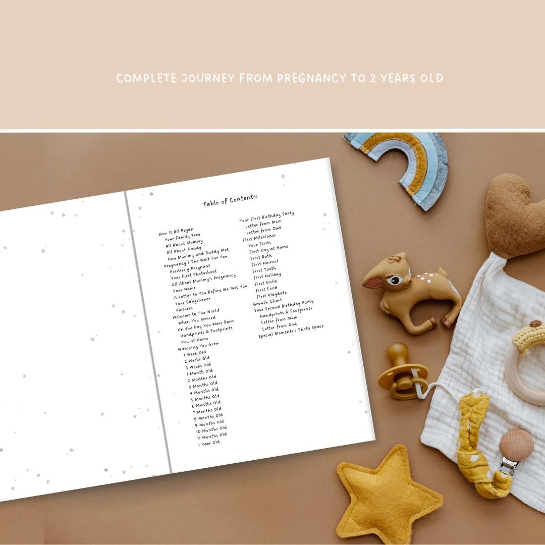 Hello Baby! Baby's First Year Memory Book: Teddy Bear Baby Album for New Parents Keepsake