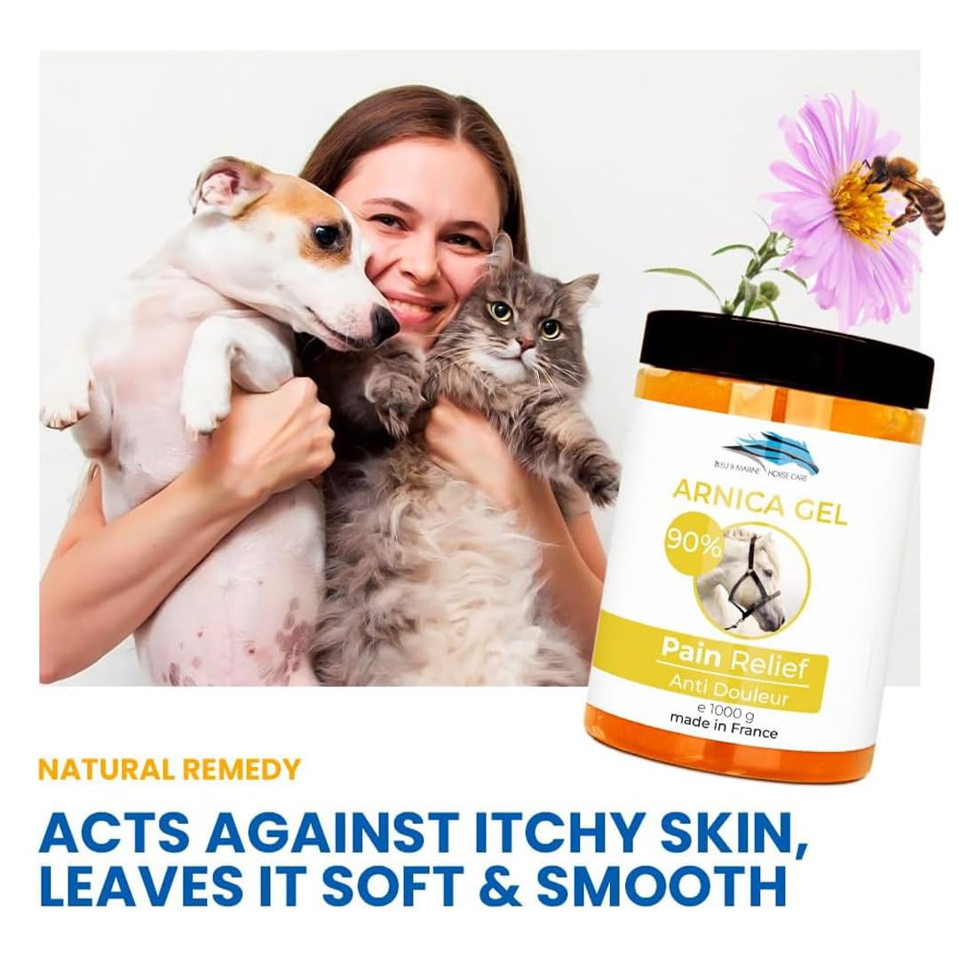 bleu & marine Bretania - Gel d'Arnica Concentré Forte 90% Bio | Massage Musculaire et Articulaire | Hydratant Peau | Soulagement Pieds Fatigués | Soin Acné et Vergetures, Multicolor, 1 kg