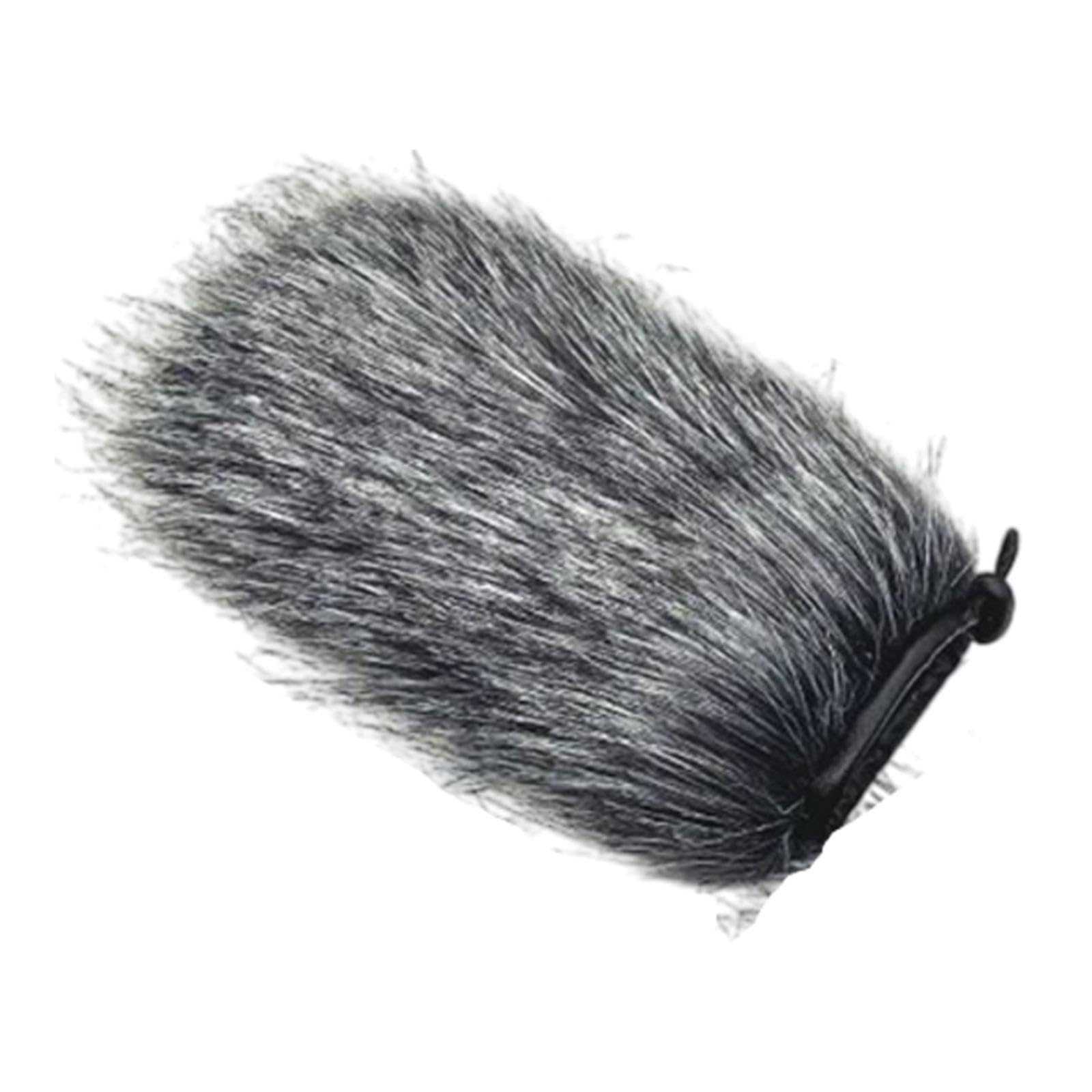 ATORSE Mic Deadcat Wind Muff Lightweight Mic Windjammer for Outdoor Use Journalists 14CM-picture-26
