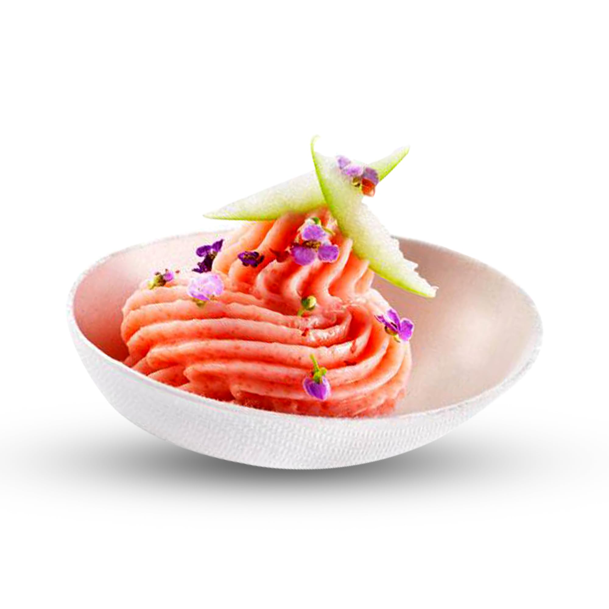 Pack of 100 - Biodegradable Egg-Shaped Sugarcane Bagasse Tasting Dish