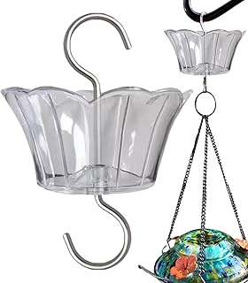 Ant Moat for Hummingbird Feeders | Moat and Hook for Ant-Free Feeding - Feeder Hook to Prevent Ants, Large Capacity Hummingbird Feeder Hook with Great Load-bearing Strength Visiblurry