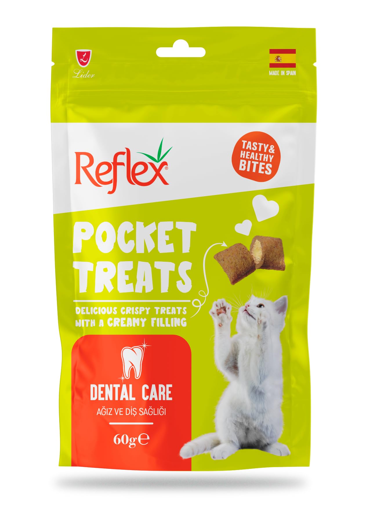 Reflex Pocket Treats Ağız ve Diş Sağlığı Destekleyici Kedi Ödül Maması 60 Gr