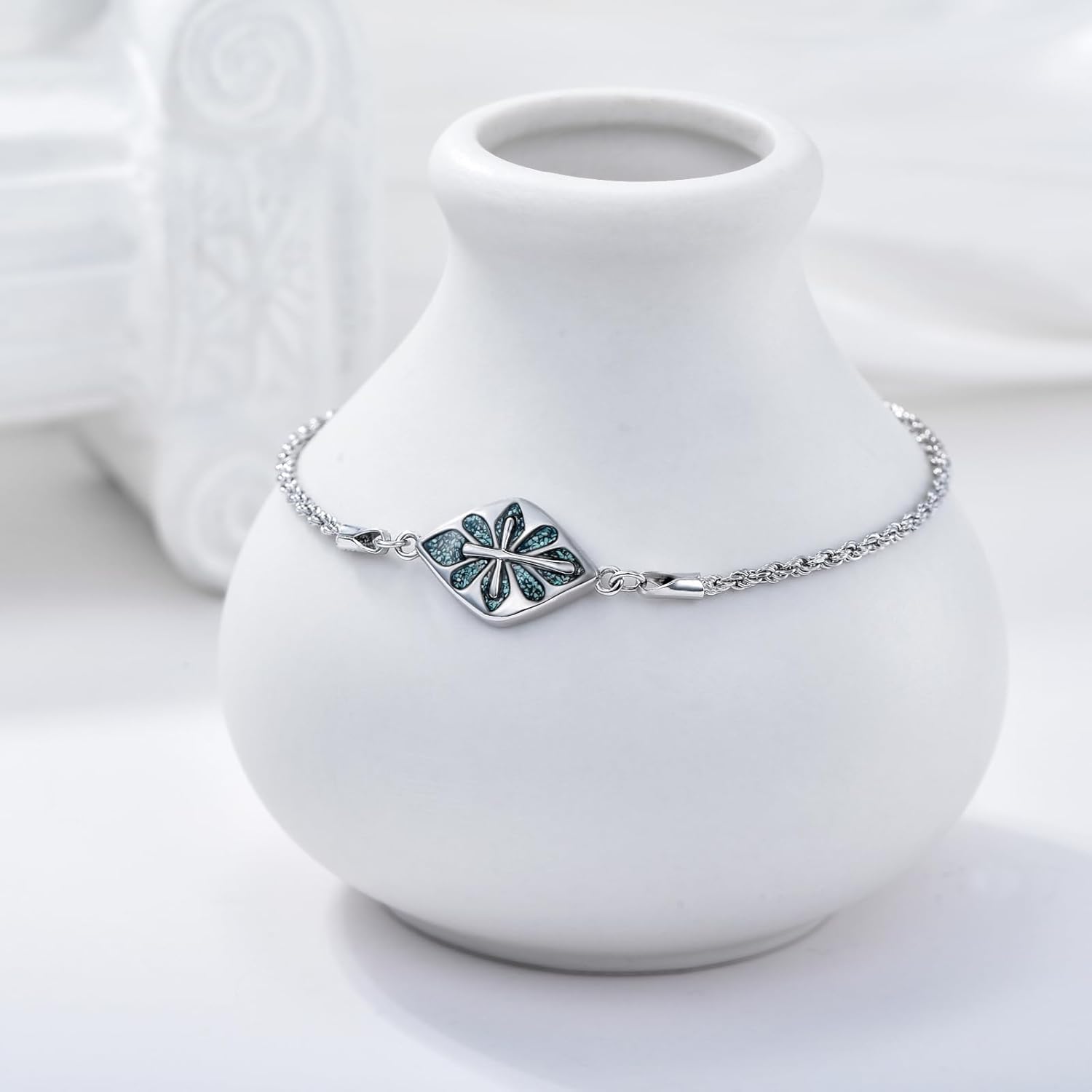 Cross Bracelet for Women 925 Sterling Silver Cross Bracelet Adjustable, Christian Jewelry, Gift for Women