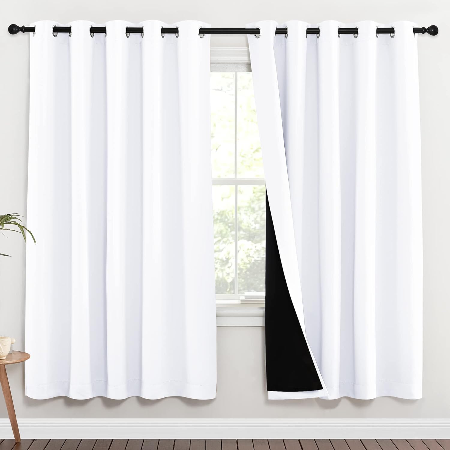 NICETOWN 72in Blackout Window Curtain Panels, 2-Piece (70in wide per panel)