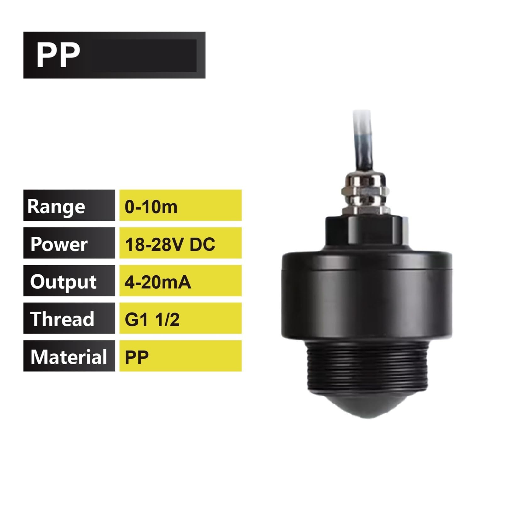Sensor de indicador de nivel RS485, transmisor de nivel de líquido sin