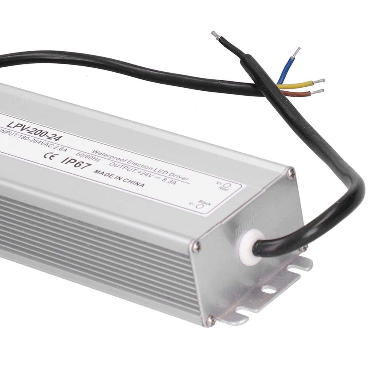 LED Driver 200W Electronic Power Supply, IP67 Wodoszczelny DC24V