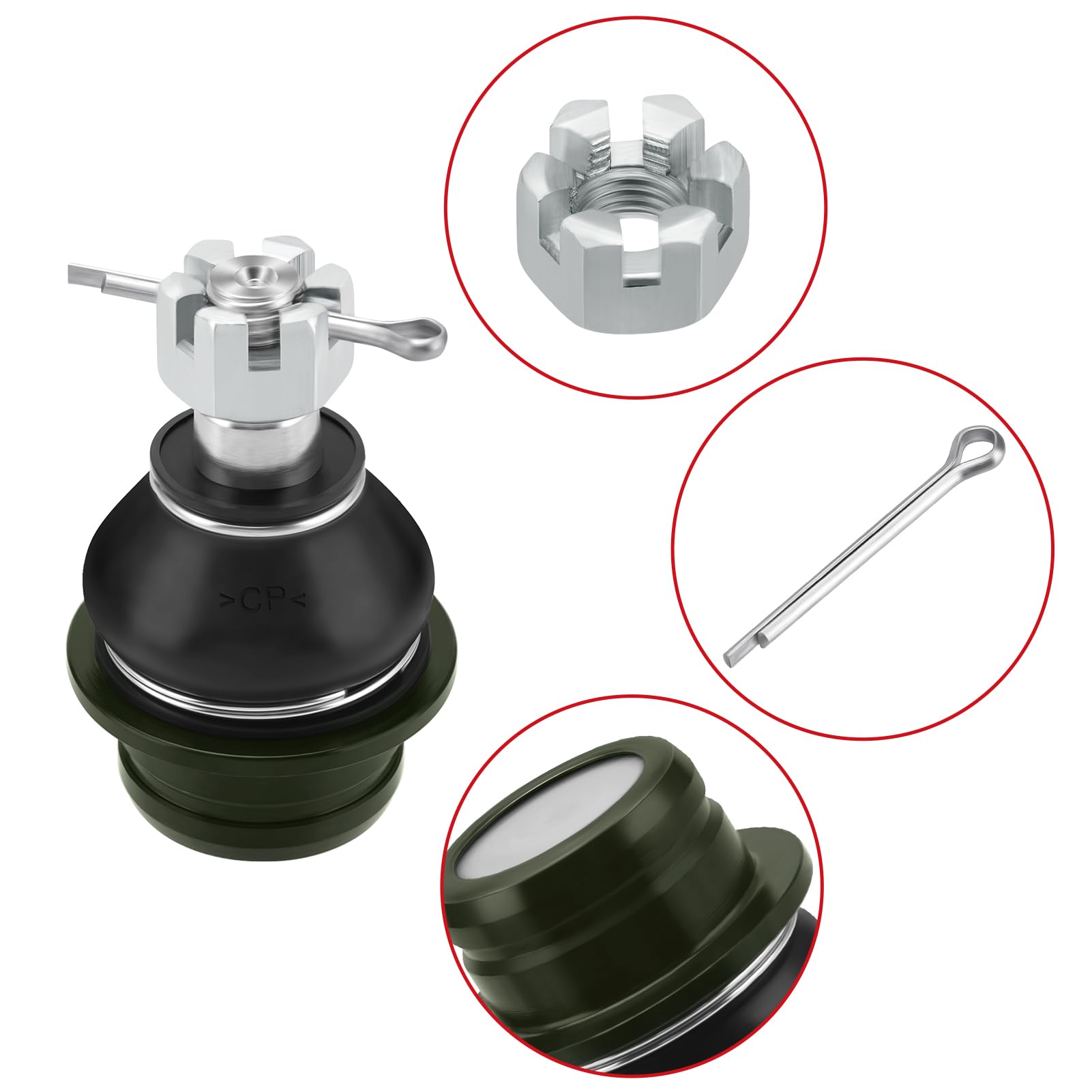 Amazon.com: JAVIK 4 PCS Front Upper & Lower A-Arm Ball Joint