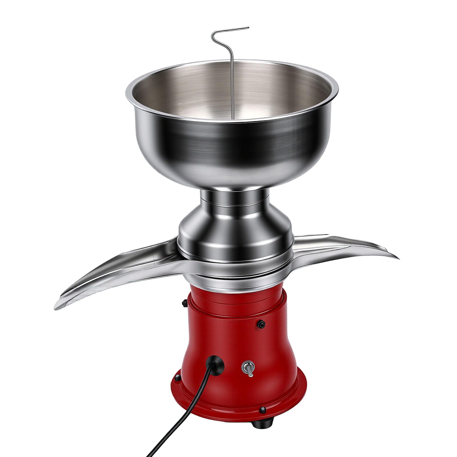 GLOGLOW Espumadores de Leche Separador Centrífugo de Crema de Leche Eléctrico ABS 5L 9800RPM 50L por Hora para de Vaca de Cabra Uso Lácteo en el Hogar Separador de Crema para Cruda Jardinería de Acero