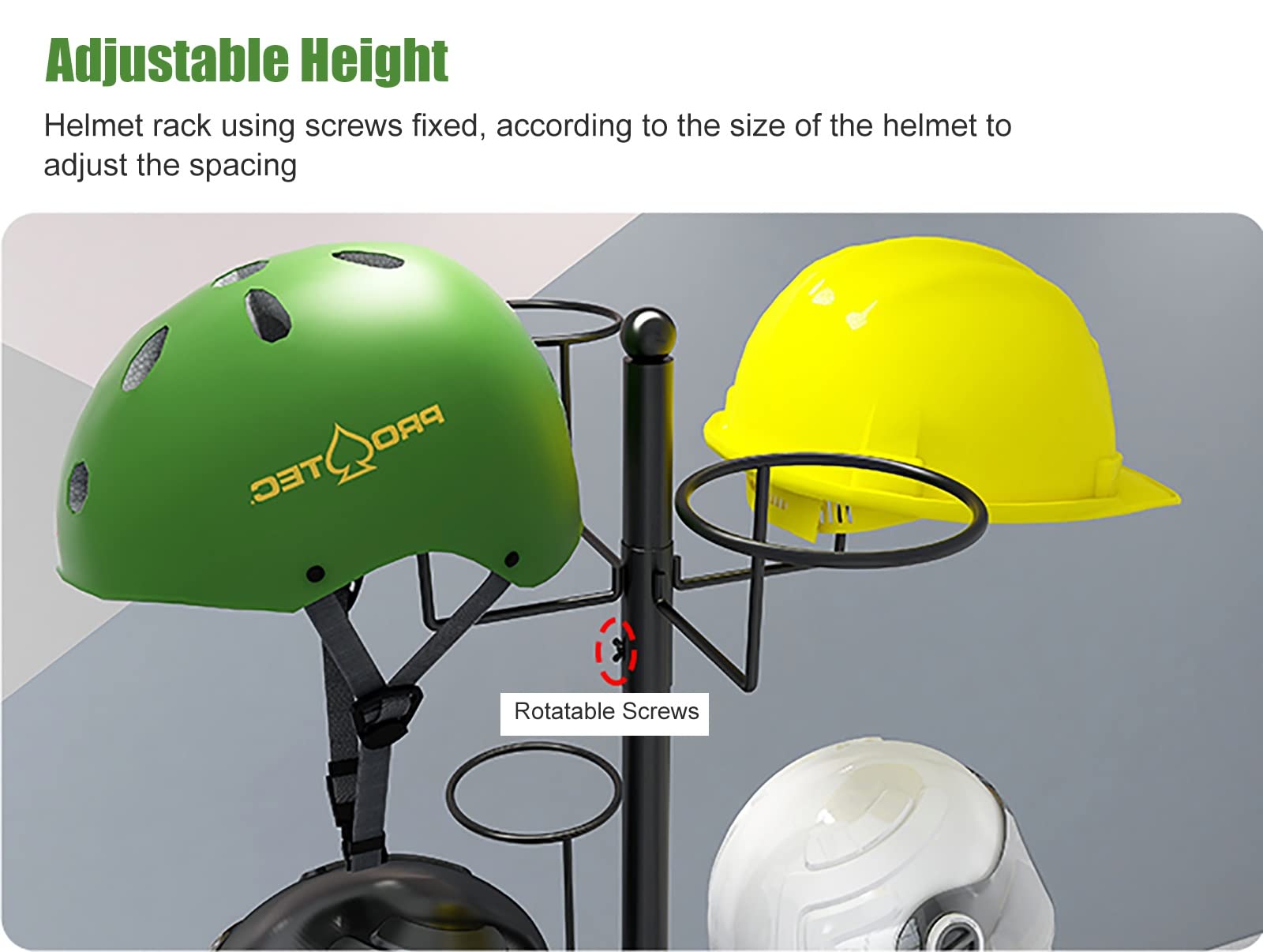 Hoed display standaard, grote capaciteit commerciële hoed boom display stand houder rek voor helmen/honkbalpetten/pruiken/cowboy hoeden, 4 lagen mobiele metalen hoeden organisatoren op wielen (kleur