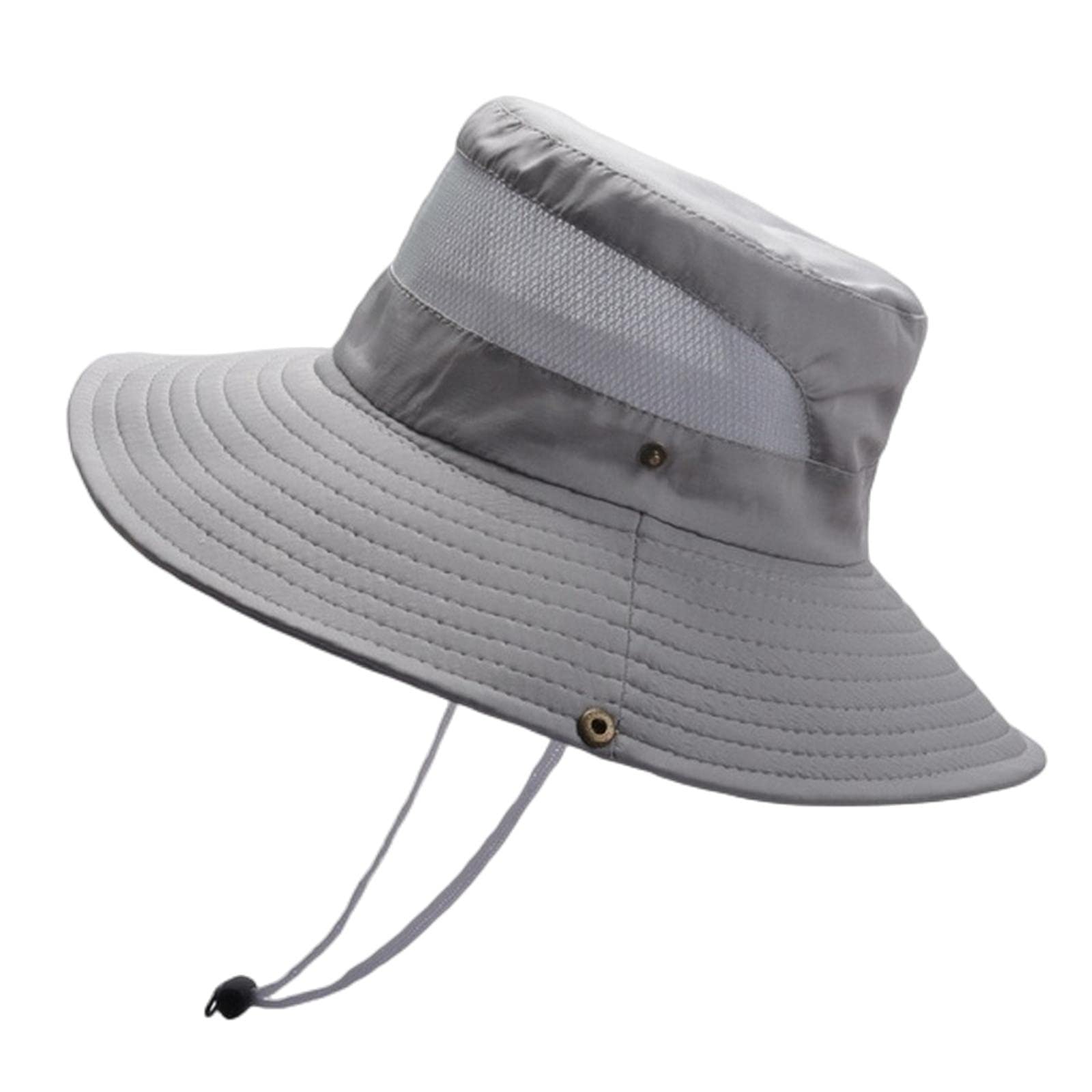COTCLO Bucket Hat Adult Bucket Hat Summer Mesh Breathable Fisherman Men Outdoor Hiking Women Big Brim Sun