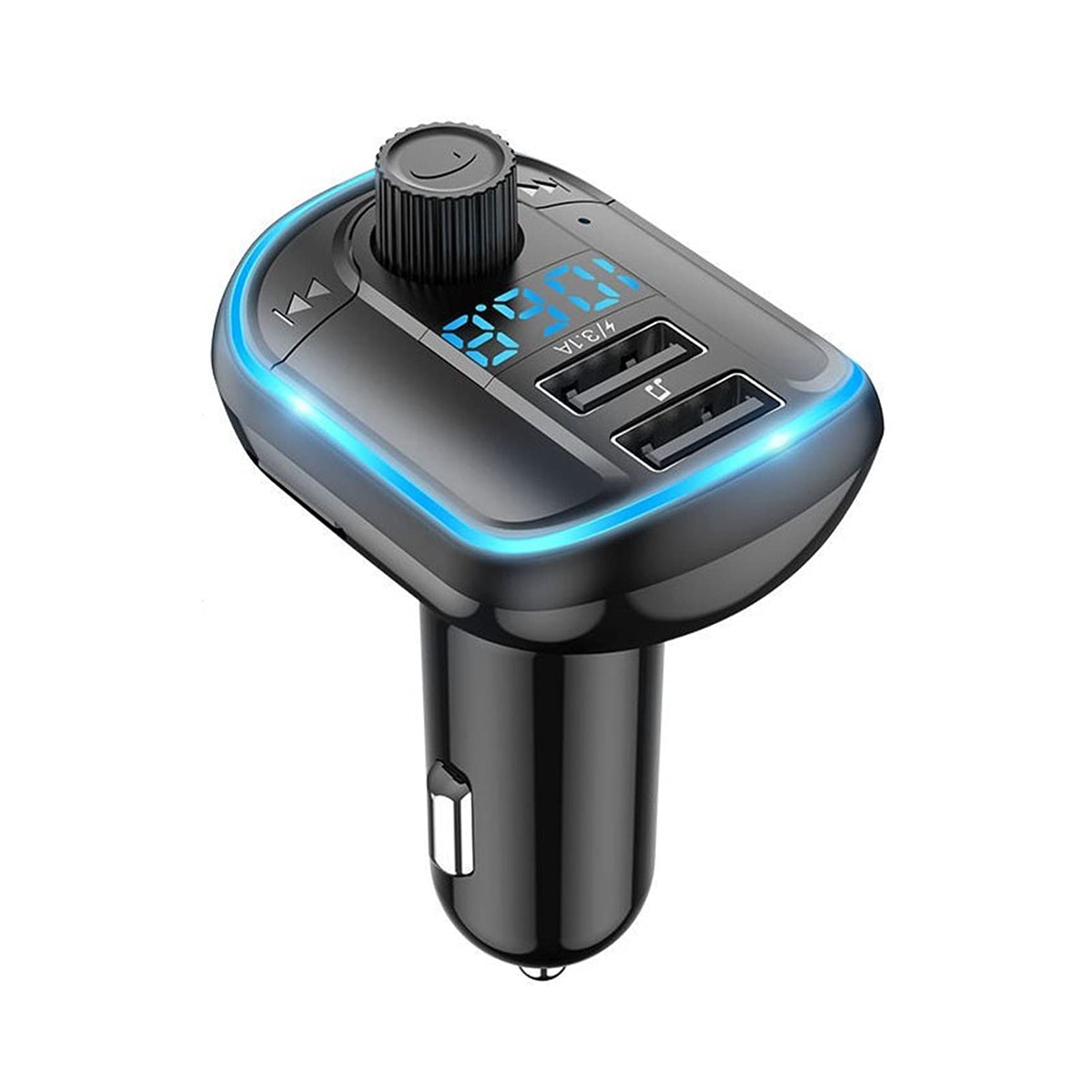 Adaptateur Audio Bluetooth Voiture Bluetooth sans Fil FÉMININ Émetteur MP3 Lecteur Radio Adaptateur Mains Libres FÉMININ Kit de modulateur Dual USB Support de Chargeur u Disque TF Carte