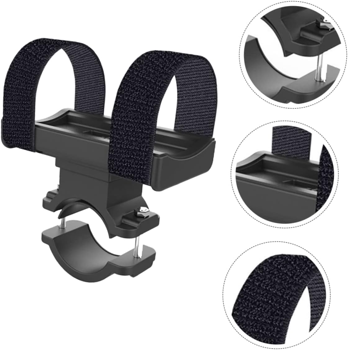 BESPORTBLE 3pcs Bike Rack Flashlight Bracket for Mountain Biking Handlebar Accessory Strong Grip and Skid Resistance for Mounting Lights and Cameras