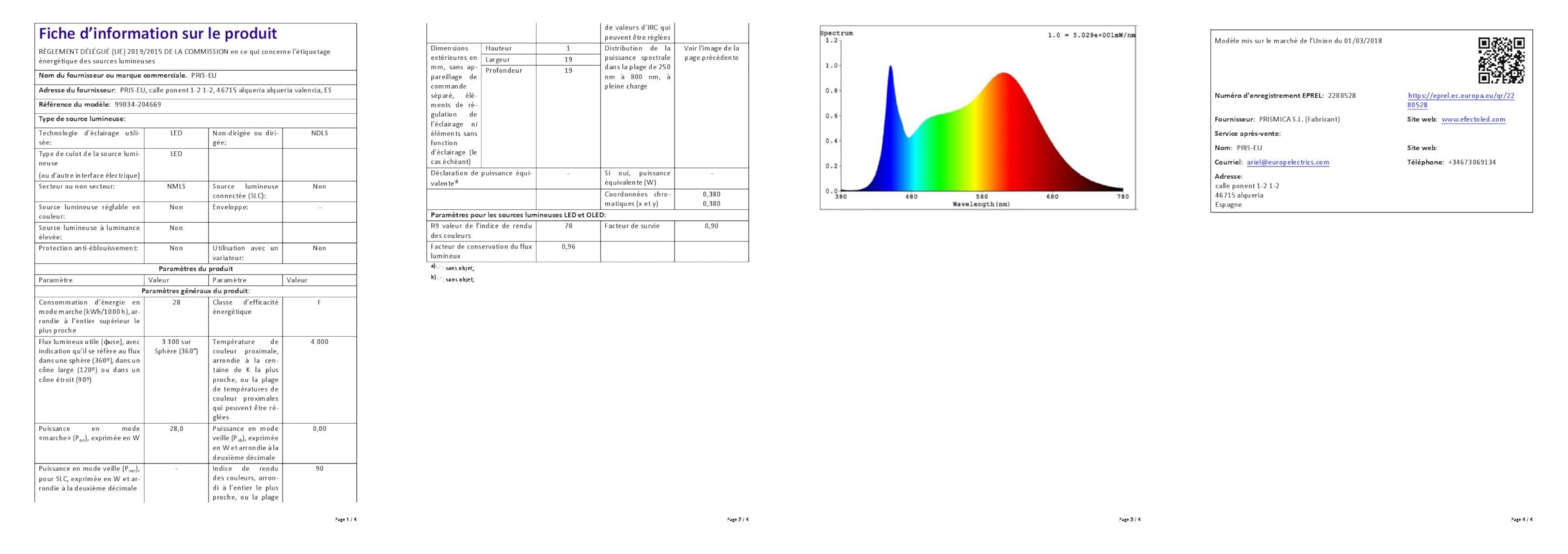 LEDKIA LIGHTING Reflektor LED 30W New Onuba CCT Biały CRI90 No Flicker UGR16 do Szyn Trójfazowych (3000K - 4000K - 6000K) Regulowany (Ciepły - Neutralny - Zimny)