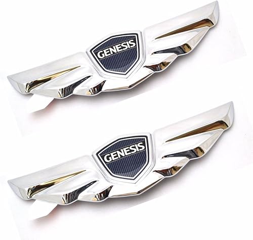 Emblema 2P del tronco de la cola trasera del capó delantero del logotipo del ala para el OEM del sedán GENESIS 2009-2014