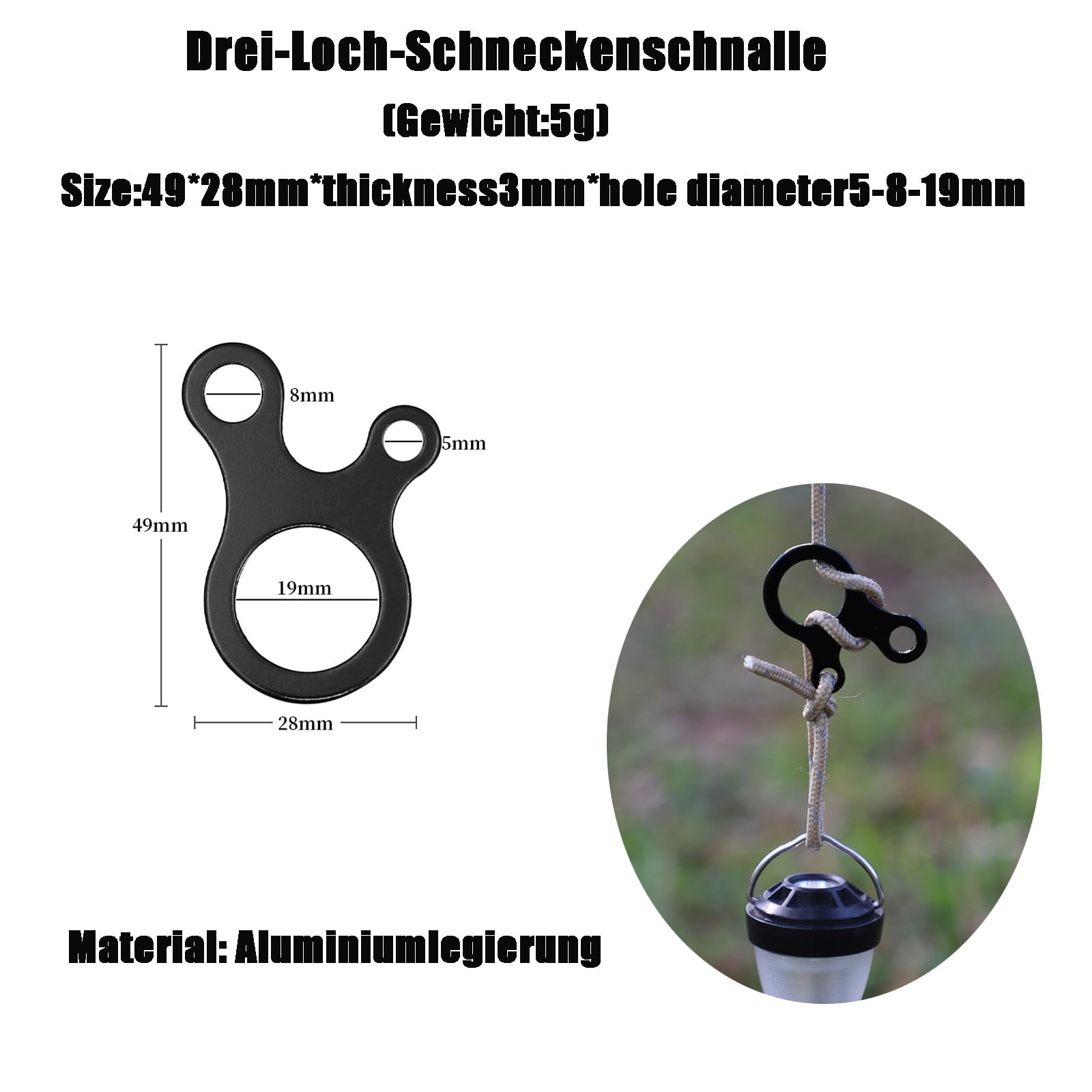 4 StüCke Zelt Wind Schnur 6m×5.5mm Abspannseile Camping, Sturmfestes ZeltzubehöR Mit 4 Halteschnalle, Nachtleuchtfunktion Abspannseile für Zelte, Markisen(Orange) Sport & Freizeit
