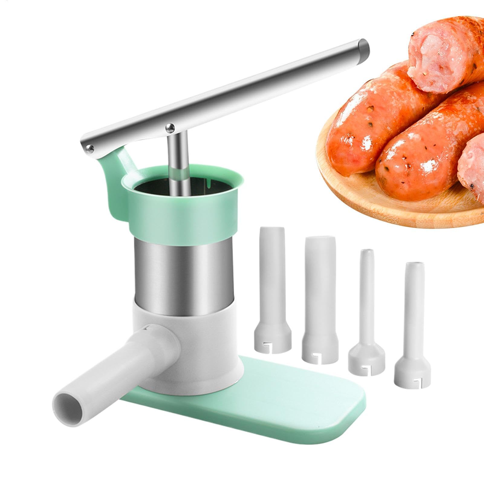 Machine à saucisses maison en acier inoxydable avec poignée ergonomique