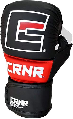 Miniatura 8 de Combat Corner MMA Spar Guantes para Hombre y Mujer - MMA, Kickboxing, Muay Thai Sparring Guantes de Entrenamiento Negro