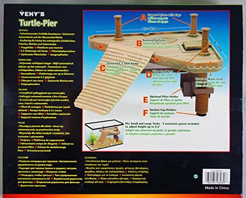 Floating Turtle Pier Rectangular Terrapin Dock Frogs Reptile Ramp Platform 18.5cm