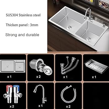 yu　0527 Blenzia 27 Inch Undermount Kitchen Sink 18 Gauge Stainless