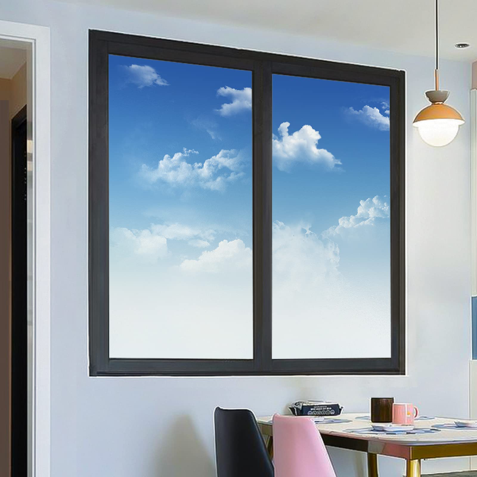 Pellicola Per Vetri Smerigliata NINETREX - Privacy E Anti-UV | Adesiva Senza Colla, 44.5x400 Cm | Per Casa E Ufficio - Foto 4