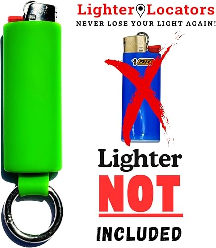 Miniatura 47 de Lighter Holder for J6 BIC Lighters. Keychain Lighter Case. Silicone Keychain case has a Spring Clip Attached to Easily Secure to Any Bag, Key Ring