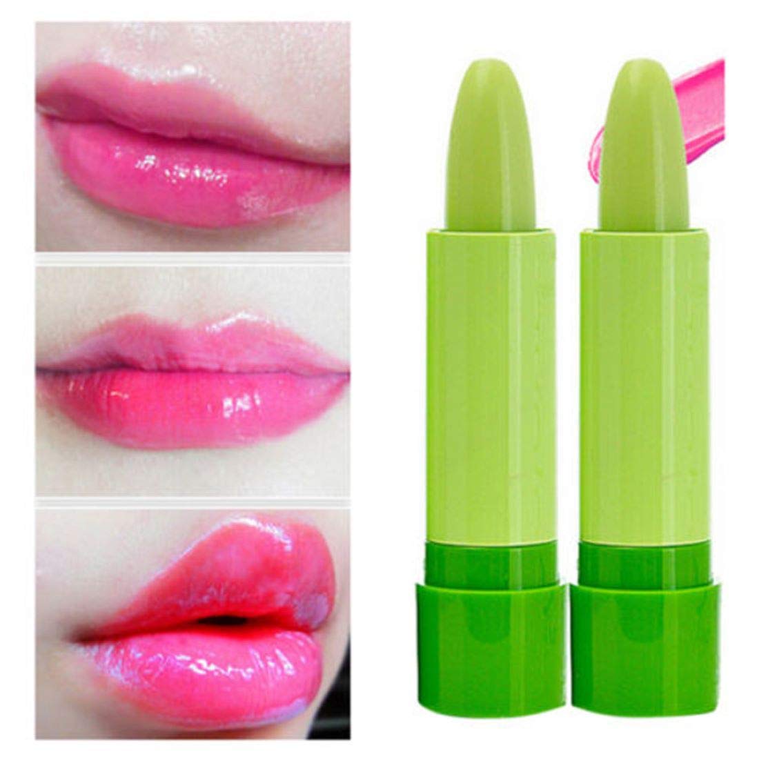 Digital Shoppy Women's Magic Color Changing Glossy Lip Balm Moisture Anti-Aging Protection Lips Makeup Tools - 1Pc,Multi 2