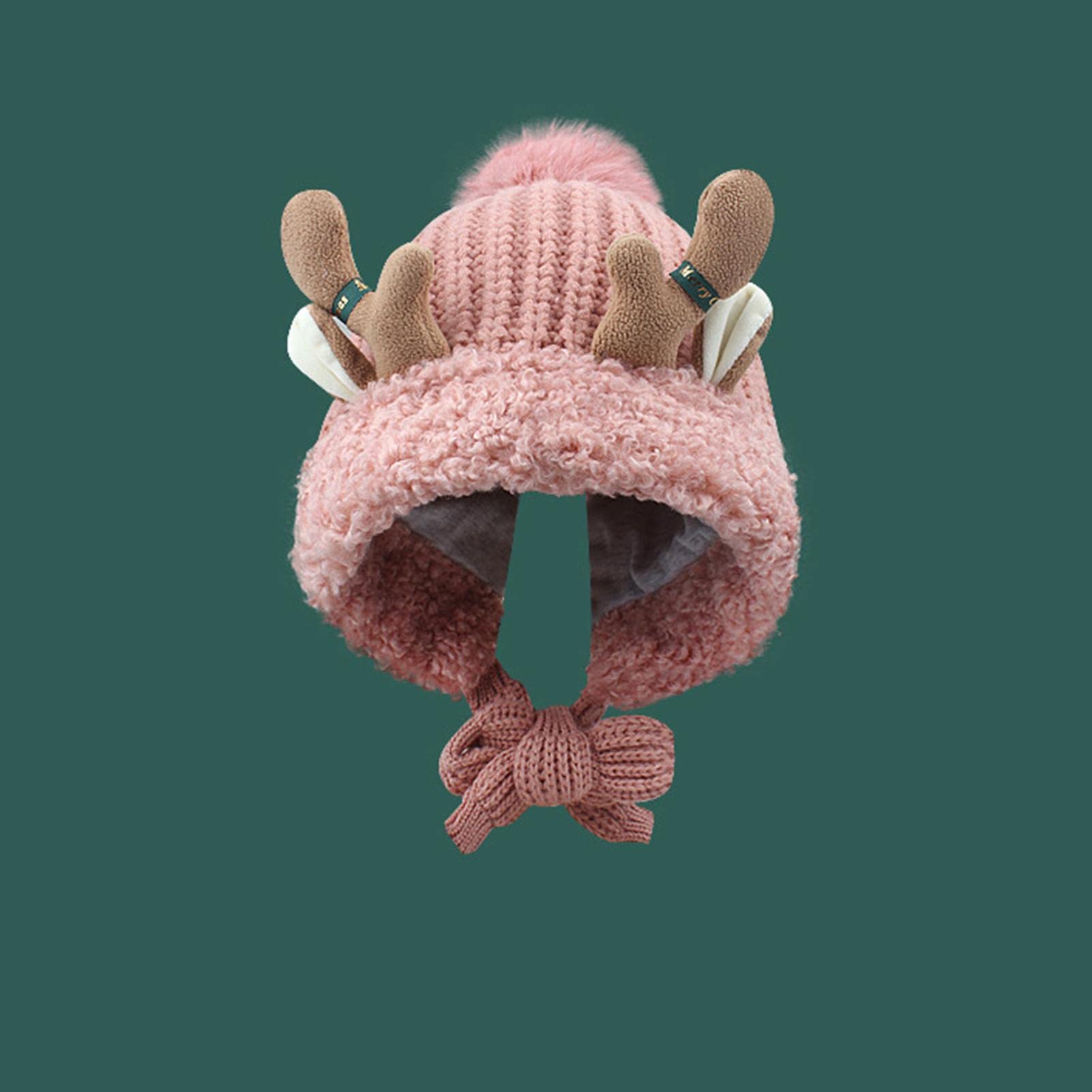 Questo Berretto Invernale COMNICO A Forma Di Renna è Perfetto Per Bambini - Morbido, Caldo E Con Corna Lavorate A Maglia, Ideale Per Natale E Giochi All'aperto - 2