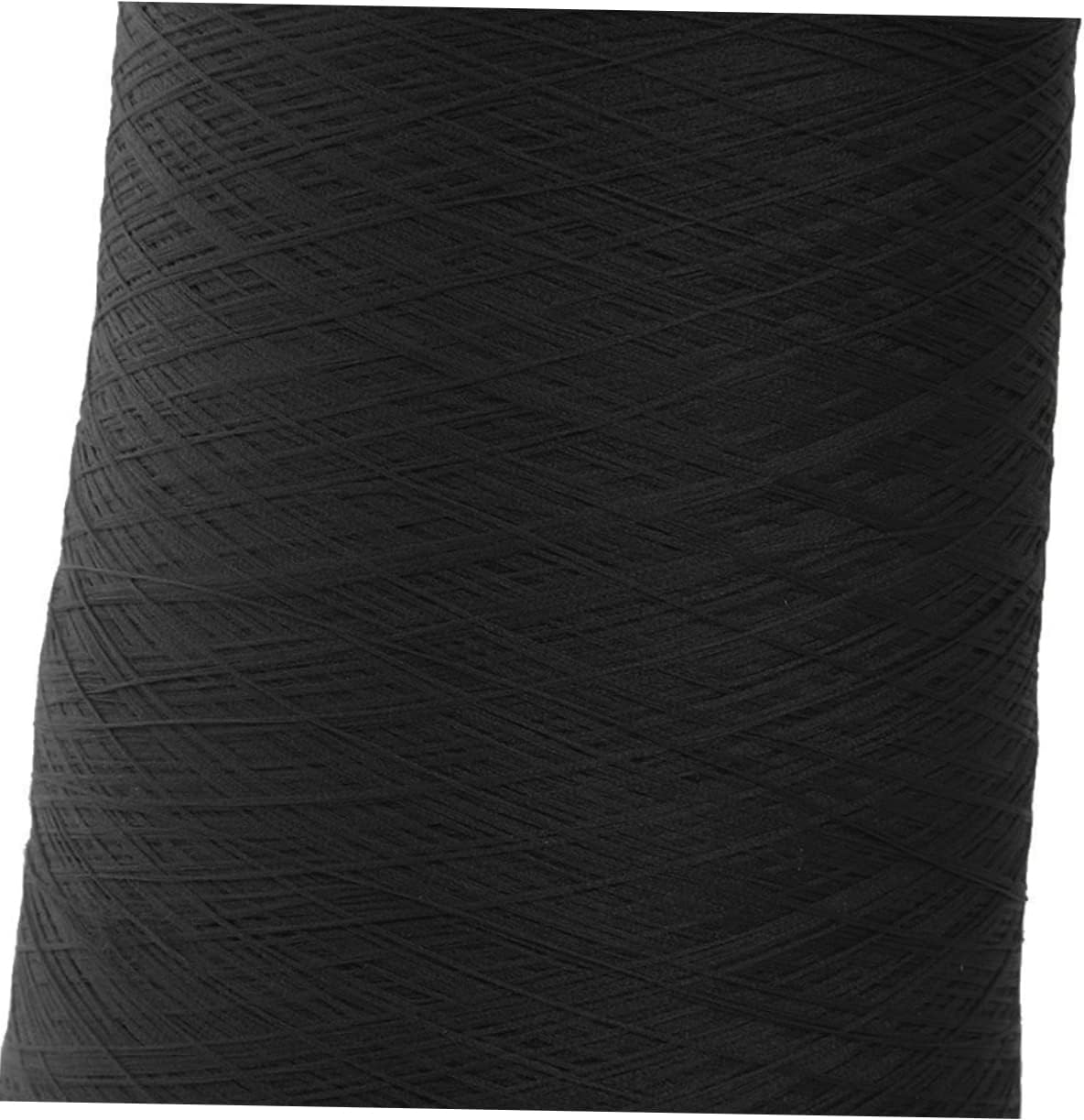 Spool of Overlocking Sewing Machine Thread Cord Black Durable Polyester for Embroidery Knitting Sewing Strong for High Versatile Thread for All
