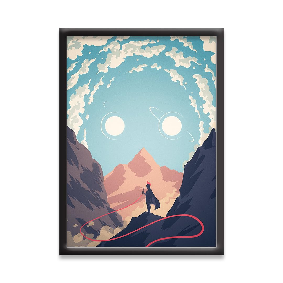 Jurojin Junction | Vol 1 | Marvel Framed Poster | Aesthetic Framed Posters - Matt Black Frame (A4 Black Framed, GOTG)