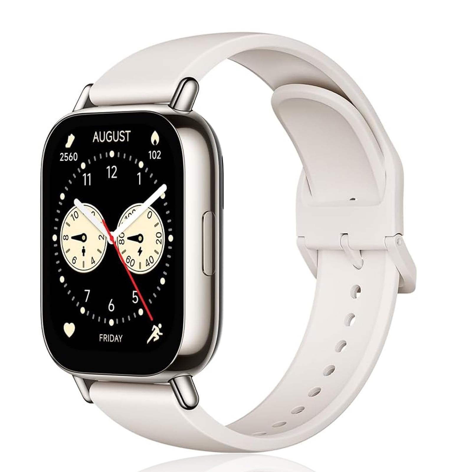 XIAOMI Redmi Watch 5 Lite, Reloj Inteligente con Pantalla AMOLED de 1,96, Batería de 18 Días, GNSS Integrado, Llamadas Bluetooth, Resistencia al Agua 5ATM, Más de 150 Modos de Fitness, Dorado Claro