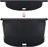 Vista 2 de Cubierta de carga para maletero para Nissan Rogue S SV SL Platinum 2014-2020 retráctil para maletero trasero de carga, cubierta de seguridad