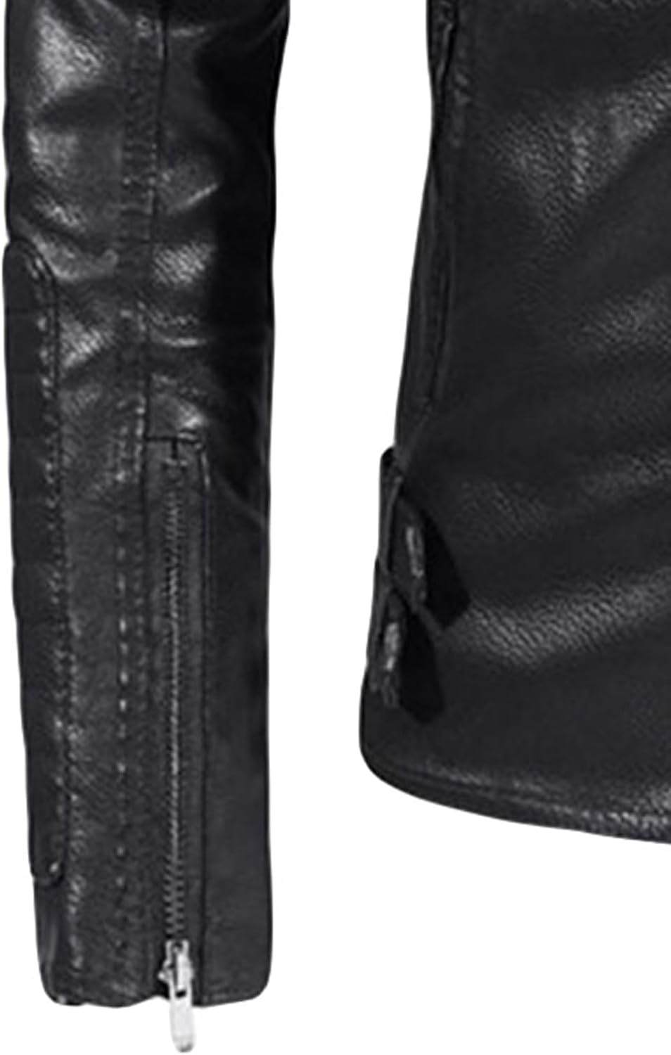 Men's Motorcycle Thick Leather Jacket Men Biker Faux Leather Coat Male Lapel Asymmetrical Winter Leather Jacket