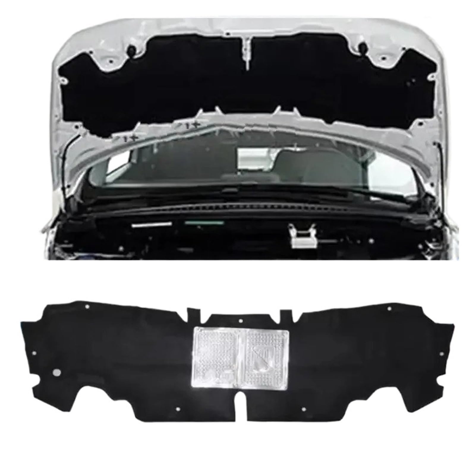 Lhdktee One Color For Peugeot 3008 2012 2013 2014 2015 Thermal Insulation Cotton Sound Heat Pad Engine Insulation Pad