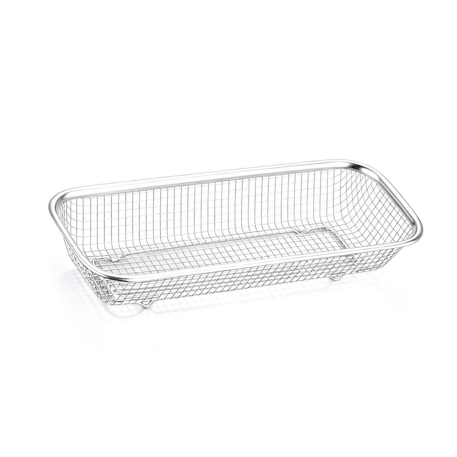 Tsophreniq Dishwasher Utensil Basket Mesh Drain Safe Stainless Steel Thorough Clean Dishwasher Silverware Basket for Small Stainless Steel Tool Owner Strong Silverware Planner