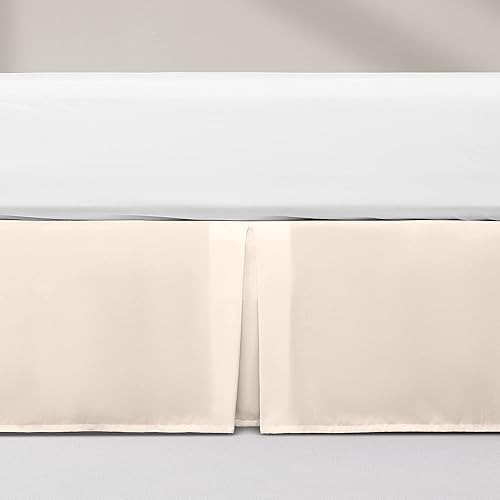 Miniatura 8 de SONIVE Falda de cama de alta calidad con volantes plisados contra el polvo, caída de 15 pulgadas, fácil de poner, sin encogimiento y resistente a la